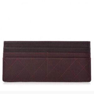 CHANEL | Insert | Calfskin Stitched Removable Insert | Burgundy
